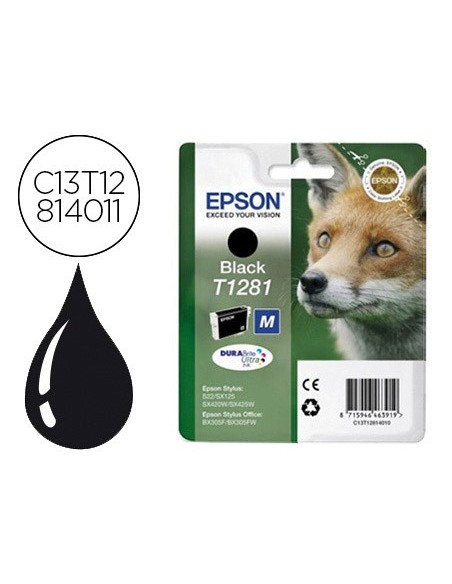 C13T12814012 CARTUCHO EPSON S22/SX125 T1281 NG. 170 PG.