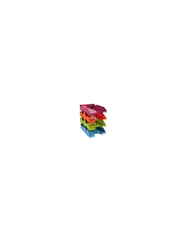BANDEJA SOBREMESA EXACOMPTA ARLEQUIN SET 4 UD.SURT.346X254X243 MM