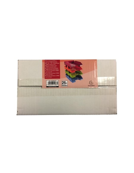 BANDEJA SOBREMESA EXACOMPTA ARLEQUIN SET 4 UD.SURT.346X254X243 MM