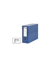 CAJA TRANSFERENCIA PARDO FL.FORRADO EXTRA DOBLE L.80MM C/TARJETERO AZ 2