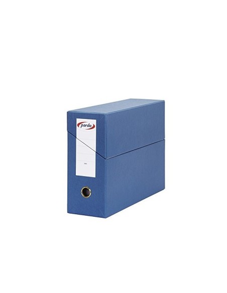 CAJA TRANSFERENCIA PARDO FL.FORRADO EXTRA DOBLE L.80MM C/TARJETERO AZ