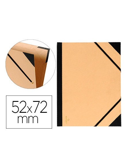 CARPETA DIBUJO CANSON TENDENCE 52X72CM KRAFT C/GOMAS