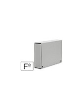 CARPETA PROYECTOS PARDO FL.LOMO 120 MM CARTON FORRADO GRIS BROCHE 2