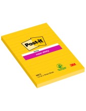 BLOC NOTAS ADH. POST-IT SUPER STICKY 102X152MM HORIZONTAL 75H. AM.