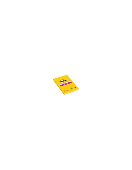BLOC NOTAS ADH. POST-IT SUPER STICKY 102X152MM HORIZONTAL 75H. AM.