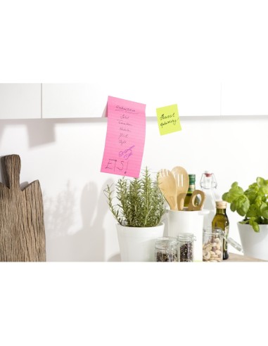 BLOC NOTAS ADH. POST-IT SUPER STICKY 102X152MM HORIZONTAL 75H. AM.