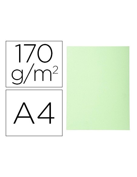 SUBCARPETA A4 170 GR. EXACOMPTA VERDE CLARO C/100