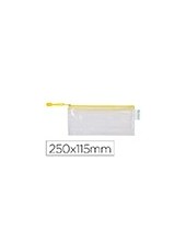 BOLSA MULTIUSOS TARIFOLD PVC 250X115MM AP.SUP.PORTABOLIGRAFO AM. 2
