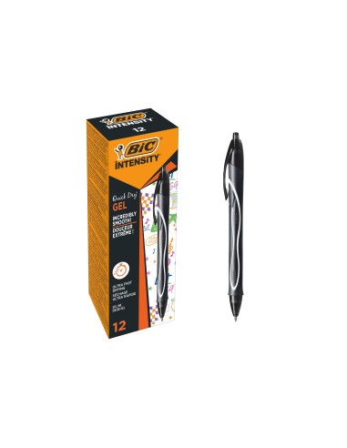 BOLIGRAFO BIC GELOCITY QUICK DRY RETRACTIL TINTA GEL NG.PUNTA 0,7 MM