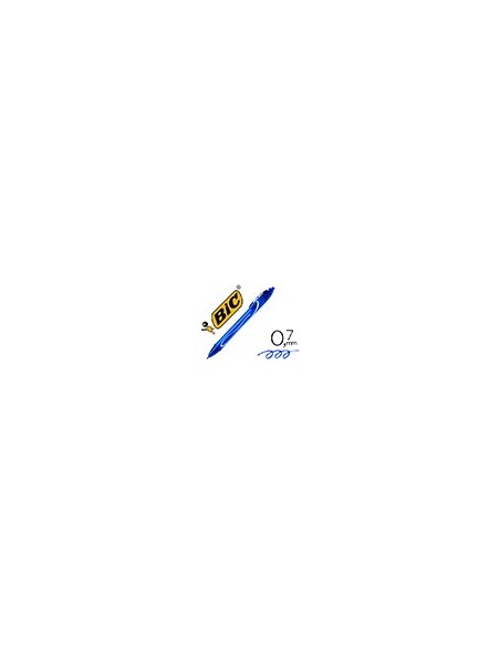 BOLIGRAFO BIC GELOCITY QUICK DRY RETRACTIL TINTA GEL AZ.PUNTA 0,7 MM