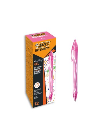 BOLIGRAFO BIC GELOCITY QUICK DRY RETRACTIL TINTA GEL RS.PUNTA 0,7 MM