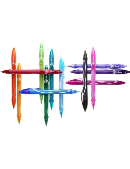 BOLIGRAFO BIC GELOCITY QUICK DRY RETRACTIL TINTA GEL RS.PUNTA 0,7 MM