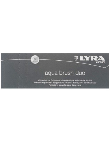 ROTULADOR LYRA AQUA BRUSH ACUARELABLE DOBLE FINA PINCEL VE. NOCHE