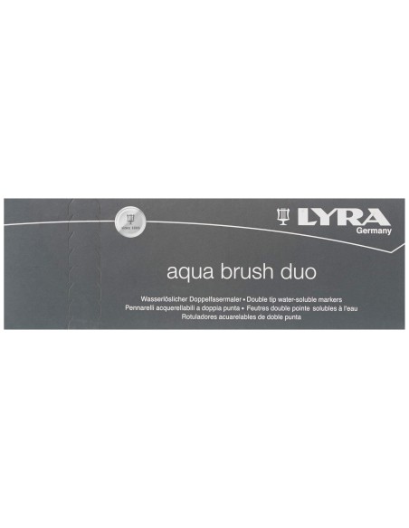 ROTULADOR LYRA AQUA BRUSH ACUARELABLE DOBLE FINA PINCEL VE. NOCHE