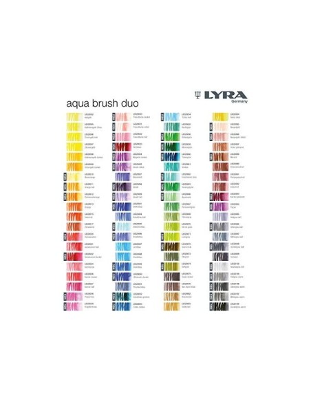 ROTULADOR LYRA AQUA BRUSH ACUARELABLE DOBLE FINA PINCEL VE.
