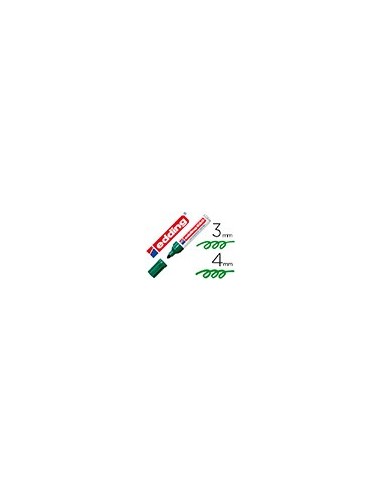 ROTULADOR EDDING PUNTA FIBRA PERM.550 VERDE  N.4 PUNTA RED.