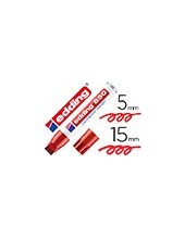 ROTULADOR EDDING MARCADOR PERMANENTE 850 ROJO PUNTA BISELADA 2
