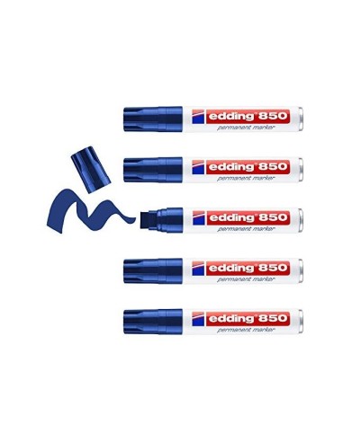 ROTULADOR EDDING MARCADOR PERMANENTE 850 AZ. 5-15MM RECARGABLE