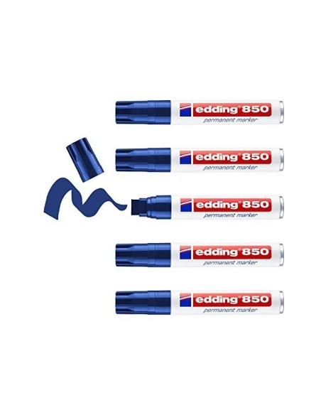 ROTULADOR EDDING MARCADOR PERMANENTE 850 AZ. 5-15MM RECARGABLE