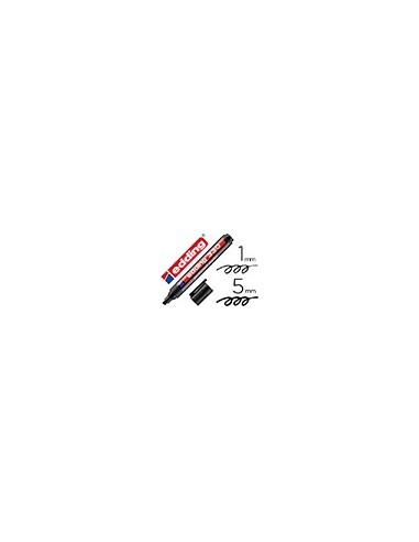 ROTULADOR EDDING MARCADOR PERM 330 NEGRO PUNTA BISELADA 1-5 MM RECARG