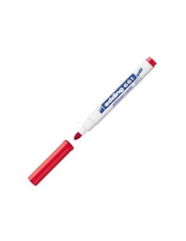 ROTULADOR EDDING  PIZARRA BLANCA 661 RJ. PUNTA RED 1-2MM RECARGABLE