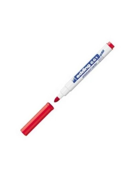 ROTULADOR EDDING  PIZARRA BLANCA 661 RJ. PUNTA RED 1-2MM RECARGABLE