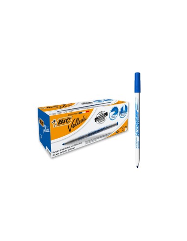 ROTULADOR BIC VELLEDA FINO PARA PIZARRA AZUL PUNTA REDONDA 1 MM