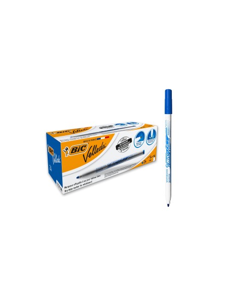 ROTULADOR BIC VELLEDA FINO PARA PIZARRA AZUL PUNTA REDONDA 1 MM
