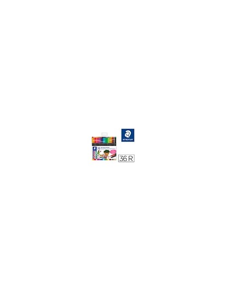 ROTULADOR STAEDTLER PERMANENTE DOBLE 3187  36 UD.SURT.
