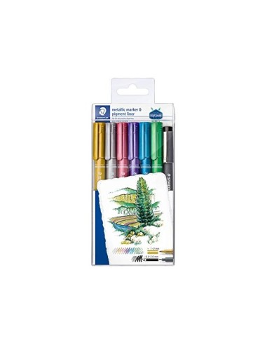 ROTULADOR STAEDTLER MET.8323 6 UD.SURT.+ 1 CALIBRADO 308 C2-9