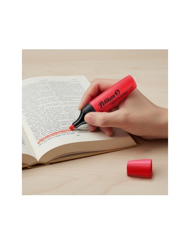 ROTULADOR PELIKAN FLUORESCENTE TEXTMARKER 490 ROJO