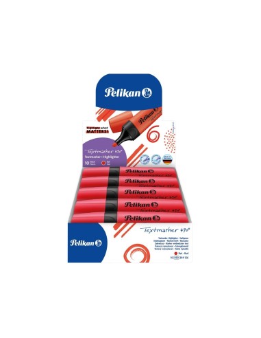 ROTULADOR PELIKAN FLUORESCENTE TEXTMARKER 490 ROJO