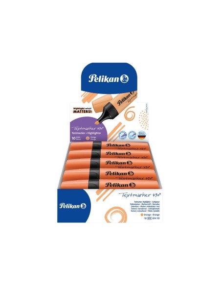 ROTULADOR PELIKAN FLUORESCENTE TEXTMARKER 490 NARANJA