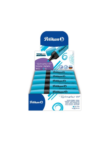 ROTULADOR PELIKAN FLUORESCENTE TEXTMARKER 490 AZUL