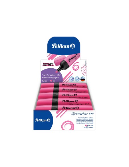 ROTULADOR PELIKAN FLUORESCENTE TEXTMARKER 490 ROSA