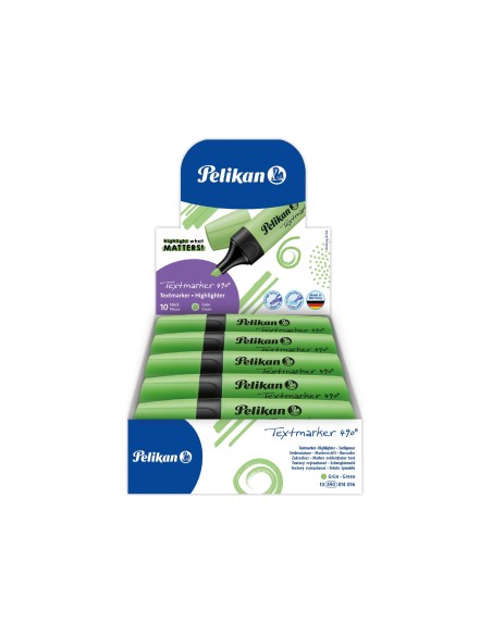 ROTULADOR PELIKAN FLUORESCENTE TEXTMARKER 490 VERDE