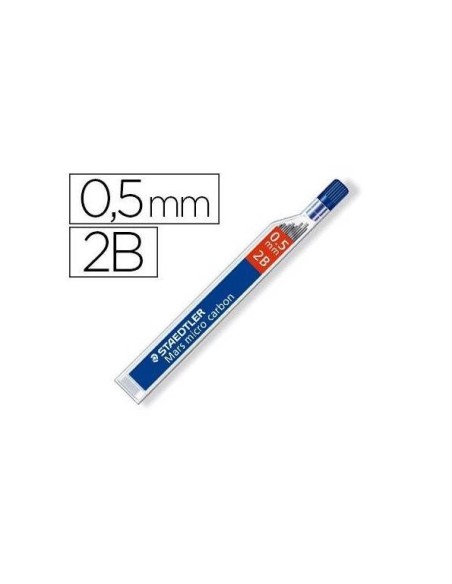 MINAS STAEDTLER MARS MICRO GRAFITO 0,5 MM 2B TUBO CON 12 MINAS
