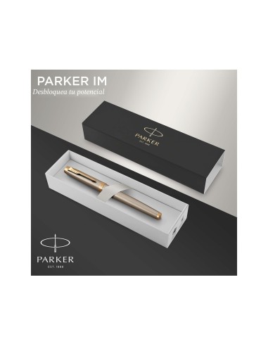 PLUMA PARKER IM METAL CEPILLADO GT