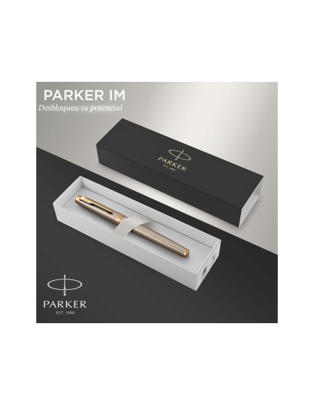 PLUMA PARKER IM METAL CEPILLADO GT