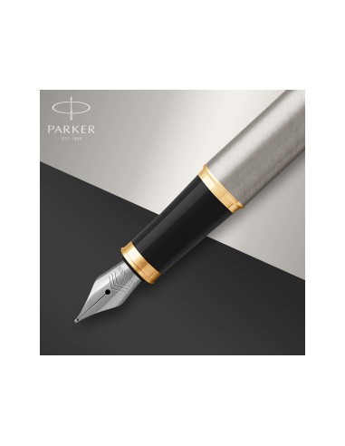 PLUMA PARKER IM METAL CEPILLADO GT