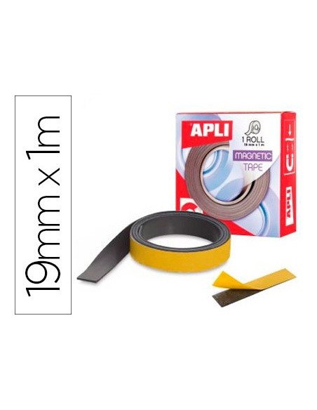 CINTA ADHESIVA APLI MAGNETICA 19MM X 1M REF 13830