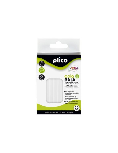 BARRA TERMOFUSIBLE PLICO COLA BAJA TEMPERATURA 8X95MM 22 UDS.