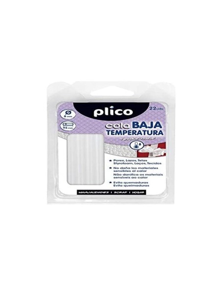 BARRA TERMOFUSIBLE PLICO COLA BAJA TEMPERATURA 8X95MM 22 UDS.