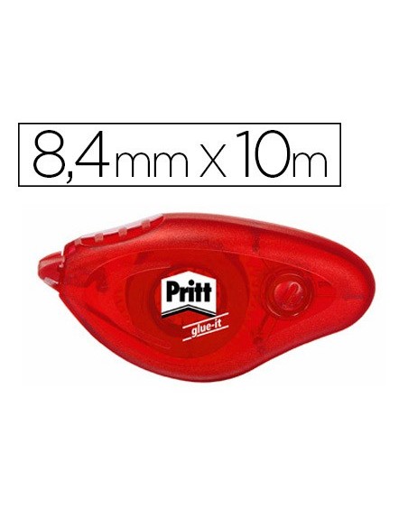 PEGAMENTO PRITT ROLLER COMPACT PERM  8.4 MM X 10 MT UD.