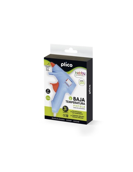 PISTOLA TERMOFUSIBLE PLICO 25W BAJA TEMPERATURA
