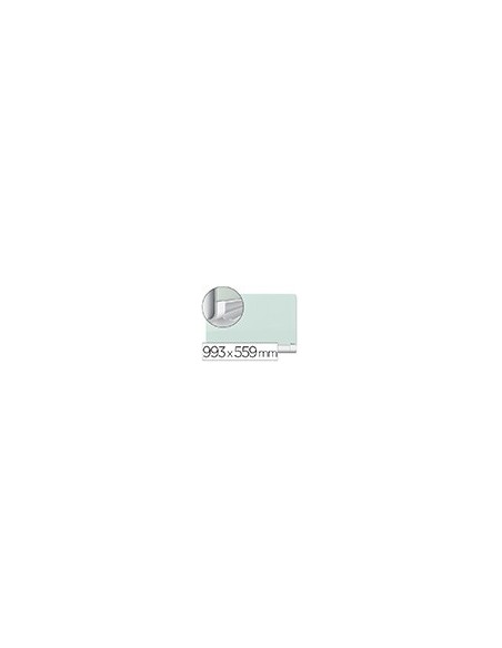 PIZARRA BLANCA NOBO DIAMOND CRISTAL MAGNETICA ESQUINAS RED.993X559 MM