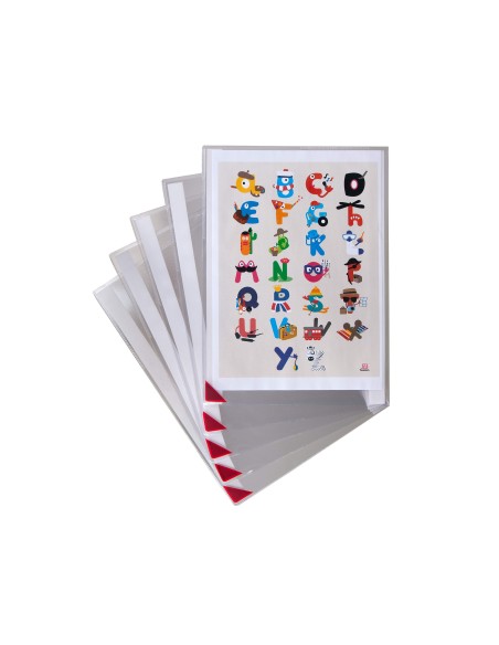 FUNDA TARIFOLD KANG EASY CLIC ADH.REMOVIBLE A5 ESQUINA MAGNETICA CAP.