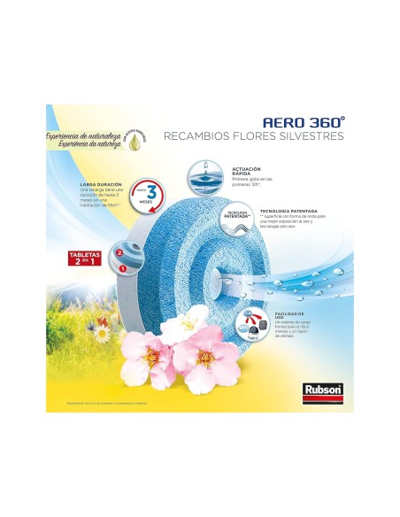 DESHUMIDIFICADO RUBSON AERO 360 AROMATERAPIA VAINILLA REC.PASTILLA