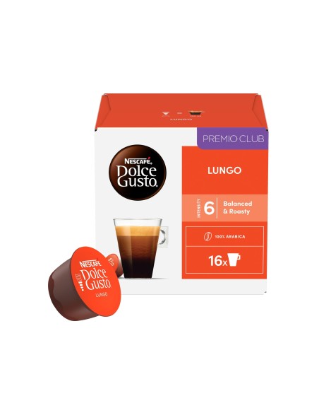 CAFE DOLCE GUSTO LUNGO CAJA MONODOSIS 16 UNIDADES