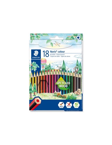 LAPICES COLORES STAEDTLER WOPEX ECOLOGICO 18 COLORES C.CARTON